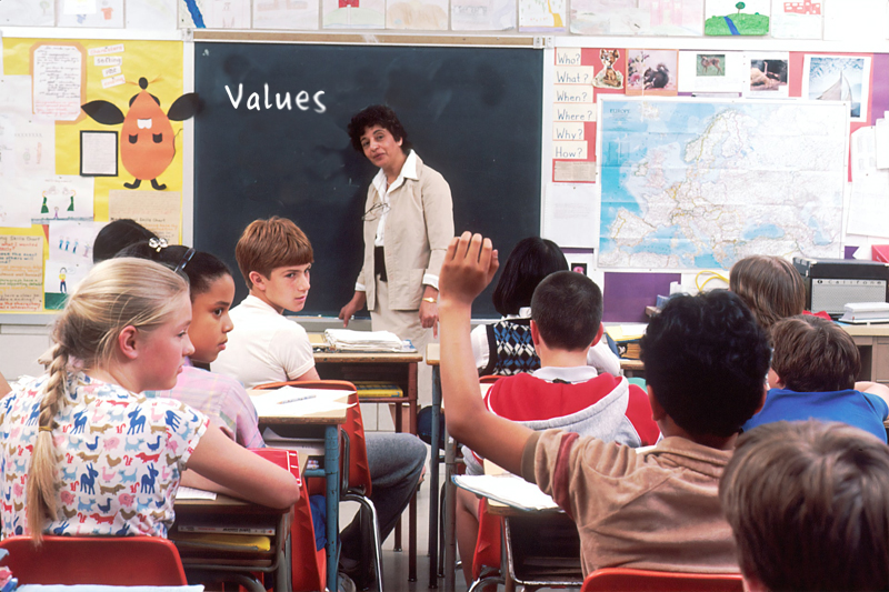 Whose Values are taught in the classroom